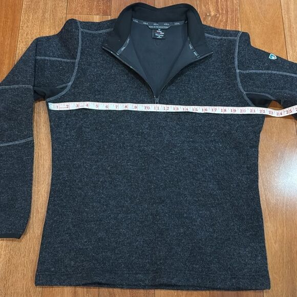 Kuhl Kore Quarter Zio Thermo Gray Pullover Fleece Lined Size M - Picture 11 of 12